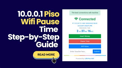 kg piso wifi|10.0.0.1 piso wifi pause time.